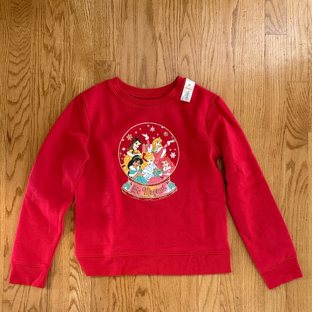 Disney Princess Crew Neck Christmas Sweatshirt